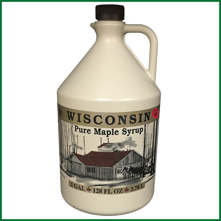 Gallon Wisconsin Pure Maple Syrup Grade B Roth Sugar Bush