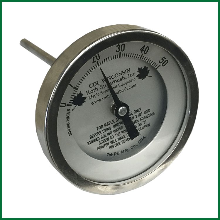 2.5 in. Dial Hot Water Thermometer with 3/4 in. Lead-Free Brass Sweatwell  and Temperature Range of 30°-250° F/C