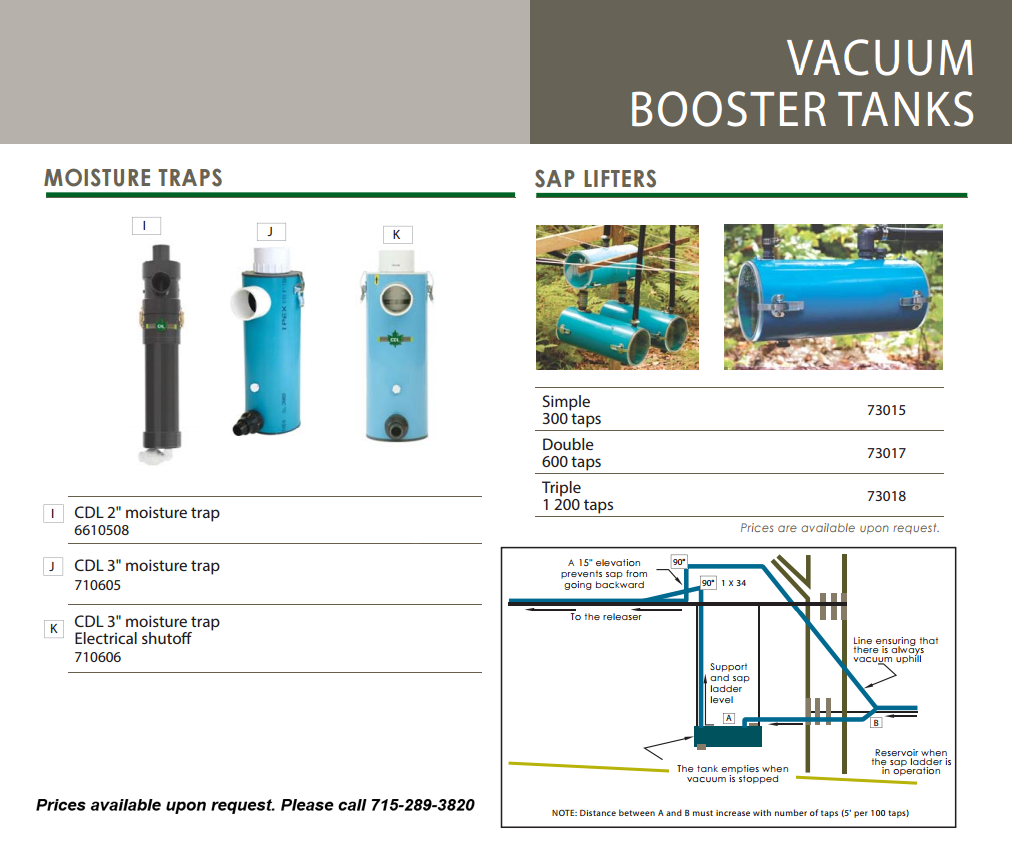 moisture trap-sap lifter info