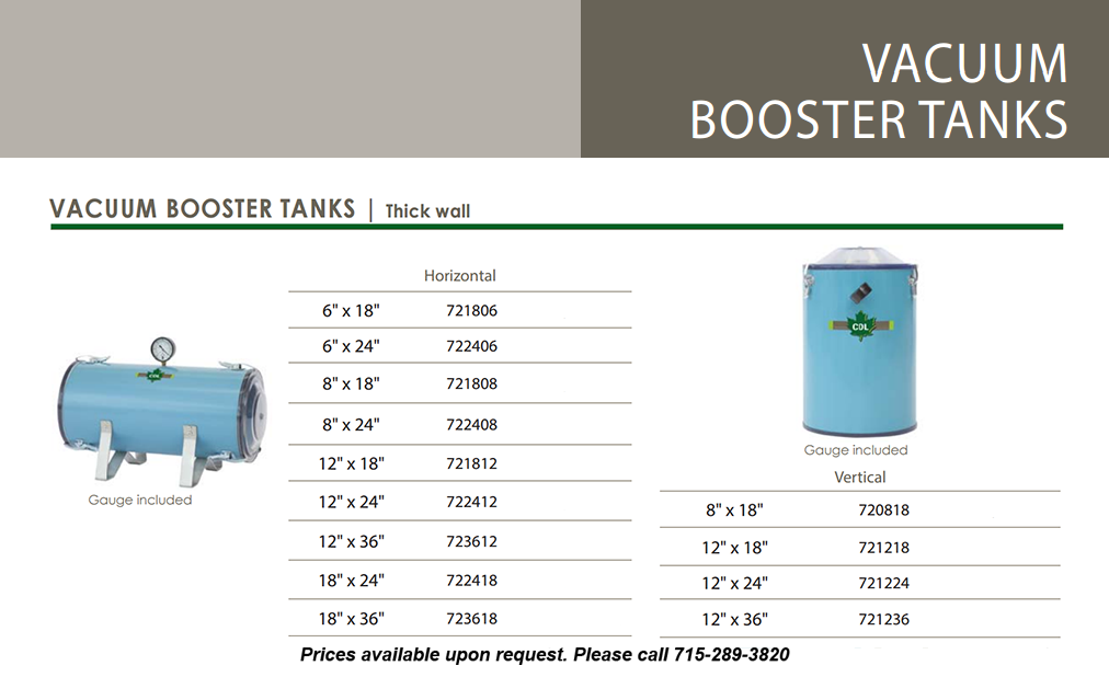 vacuum booster tank-info