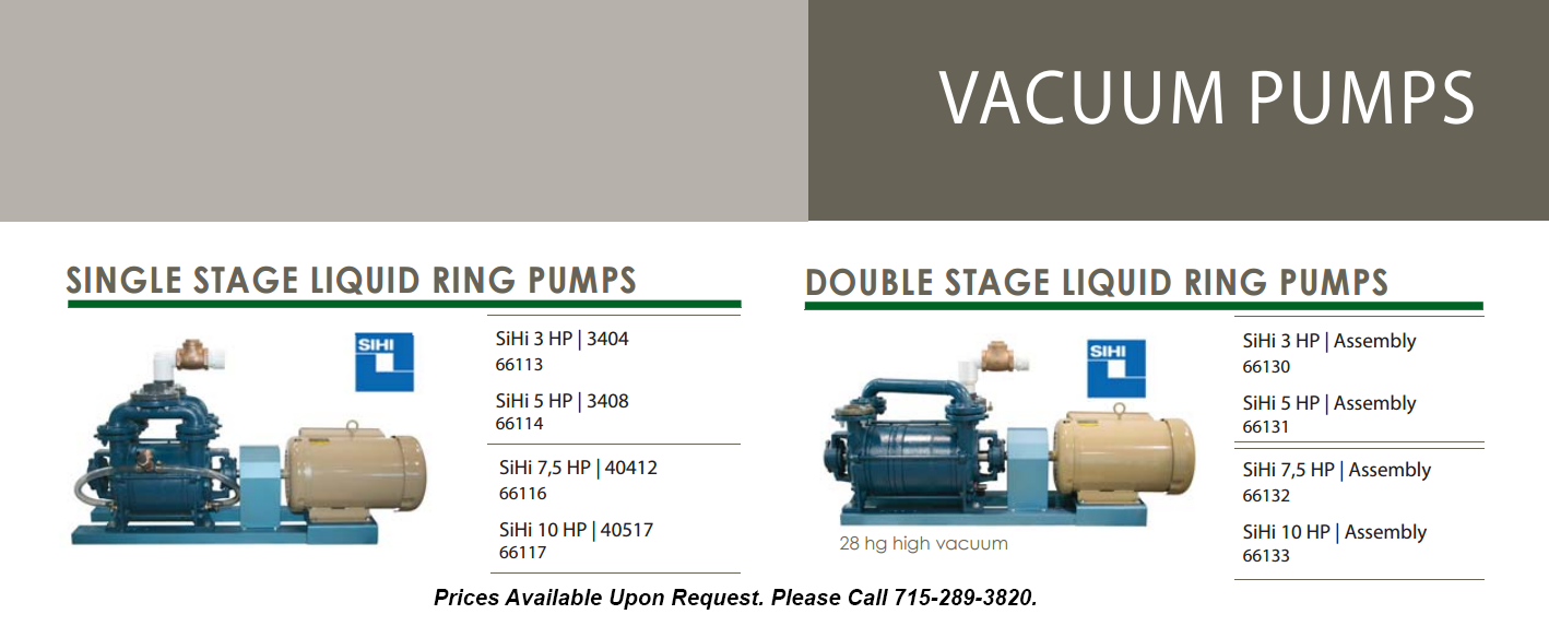 liquid ring pumps