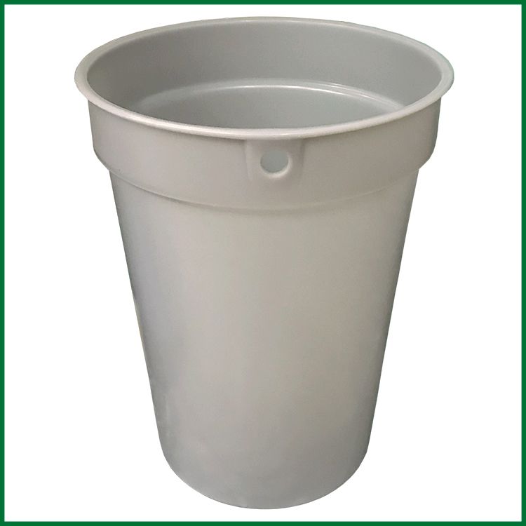 2 Gallon Gray Plastic Bucket