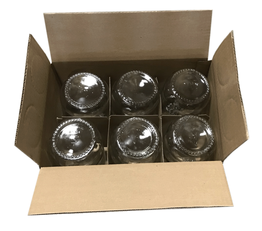 CASE of Half Gallon Glass Jugs w/Covers