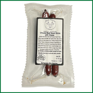 Uncured Beef Snack Sticks with Cheese